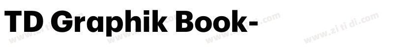 TD Graphik Book字体转换